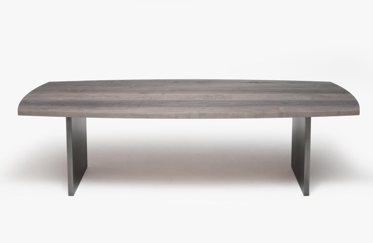 arc sided dining table