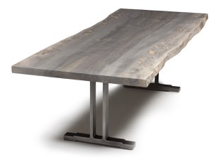 oxidized maple slab table