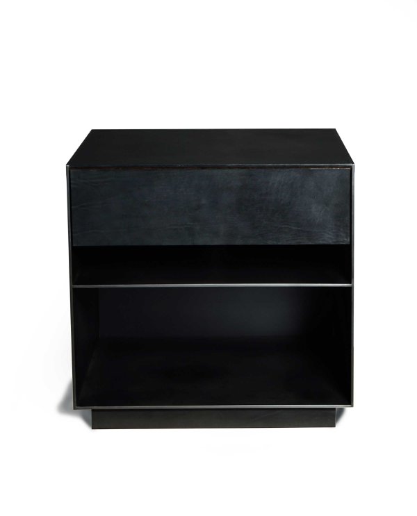 leather topped nightstand