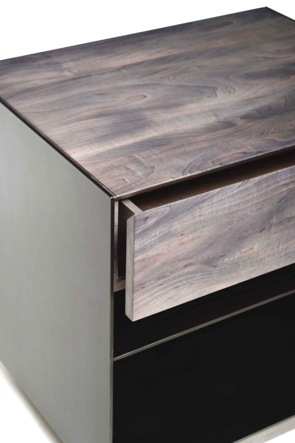 wood topped nightstand