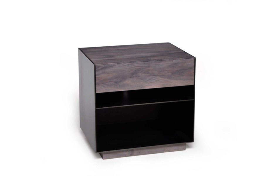 wood topped nightstand